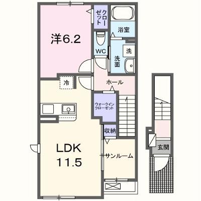 スペランザ　ヴェルデ 201【管理NO：1-027656801-02010】 ★家具家電は申し込み後に搬入します 2026年08月下旬入居可能の外観画像
