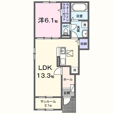 クレールＣ 101【管理NO：1-026174301-01010】 ★家具家電は申し込み後に搬入します 2026年09月上旬入居可能の外観画像