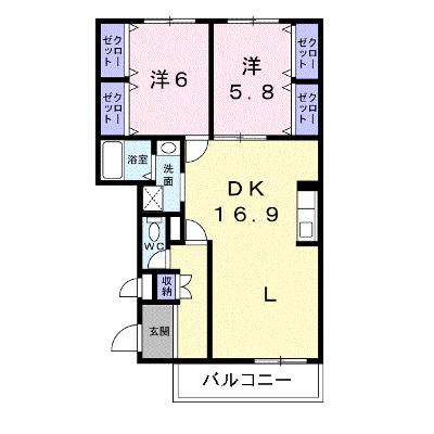 クレイン 202【管理NO：1-004348301-02020】 ★家具家電は申し込み後に搬入します 2026年09月上旬入居可能の外観画像
