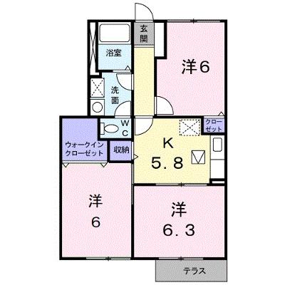 パパイヤプレースＢ 101【管理NO：1-011663702-01010】 ★家具家電は申し込み後に搬入します 2026年08月下旬入居可能の外観画像