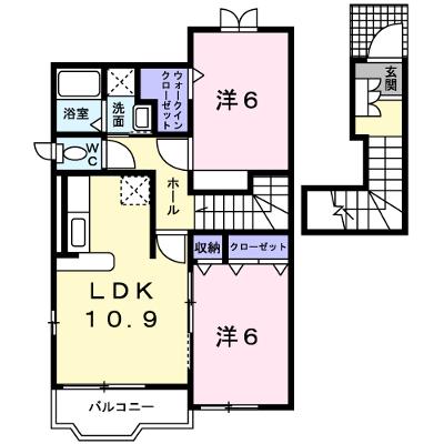 プロムナードＥｍａ 205【管理NO：1-013607001-02050】 ★家具家電は申し込み後に搬入します 2026年08月下旬入居可能の外観画像
