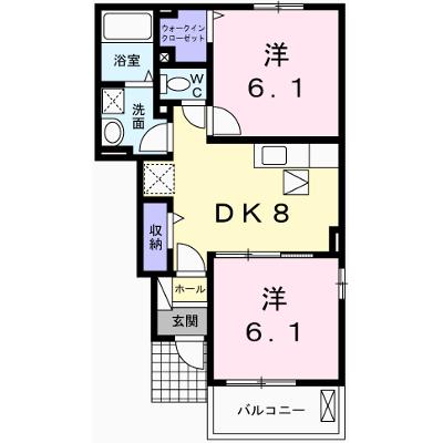 フィオレンティーナⅢ 104【管理NO：1-021533901-01040】 ★家具家電は申し込み後に搬入します★の外観画像