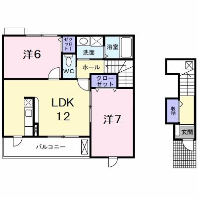 セント・フローラ　Ｂ 201【管理NO：1-013613602-02010】 ★家具家電は申し込み後に搬入します 2026年09月中旬入居可能の外観画像