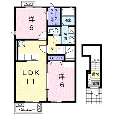 ヴァリーハート 201【管理NO：1-020859201-02010】 ★家具家電は申し込み後に搬入します★ ★2026年09月中旬入居可能★の外観画像