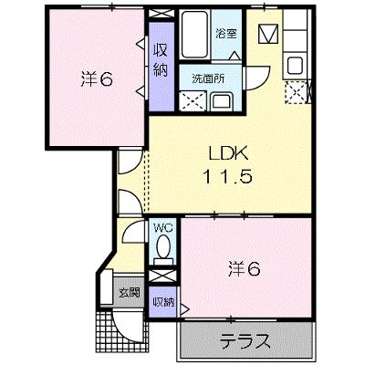 プラスペラティＡ 102【管理NO：1-010194301-01020】 ★家具家電は申し込み後に搬入します★の外観画像