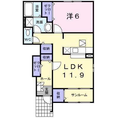 アルブルボア 103【管理NO：1-014556101-01030】 ★家具家電は申し込み後に搬入します★ ★2026年08月中旬入居可能★の外観画像