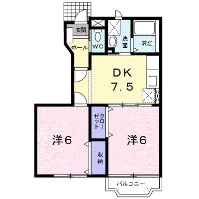 カーサフィオーレＡ 101【管理NO：1-012100601-01010】 ★家具家電は申し込み後に搬入します★の外観画像