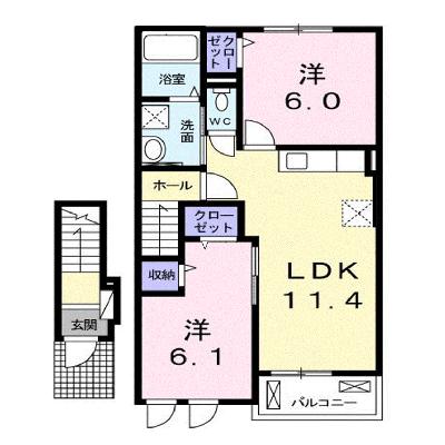 ナチュラルプラス 204【管理NO：1-021649301-02040】 ★家具家電は申し込み後に搬入します 2026年09月上旬入居可能の外観画像