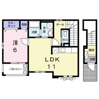 レスポワール東深津 201【管理NO：1-021245001-02010】 ★家具家電は申し込み後に搬入しますの外観画像