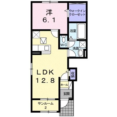 カ－サ・セレノ　Ⅰ 101【管理NO：1-026334701-01010】 ★家具家電は申し込み後に搬入します★ ★2026年09月中旬入居可能★の外観画像