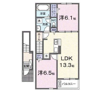 パラディ　久山弐番館 203【管理NO：1-028452702-02030】 ★家具家電は申し込み後に搬入します★ ★2026年11月下旬入居可能★の外観画像