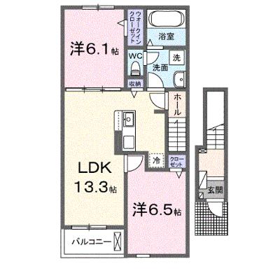 パラディ　久山弐番館 202【管理NO：1-028452702-02020】 ★家具家電は申し込み後に搬入します★ ★2026年11月下旬入居可能★の外観画像