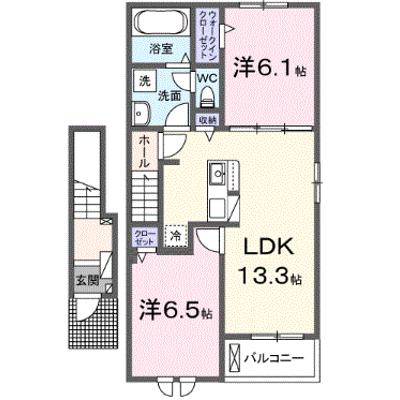 ソラーナ・ウキハⅡ 204【管理NO：1-027829202-02040】 ★家具家電は申し込み後に搬入します★ ★2027年01月下旬入居可能★の外観画像