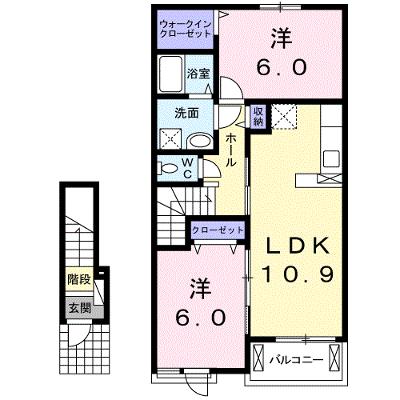 サニーコート竹下 203【管理NO：1-022705801-02030】 ★家具家電は申し込み後に搬入します 2026年09月中旬入居可能の外観画像