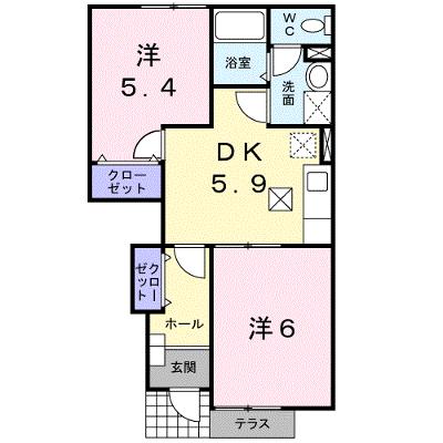 サンパティーク中村 102【管理NO：1-011038401-01020】 ★家具家電は申し込み後に搬入します 2026年09月中旬入居可能の外観画像