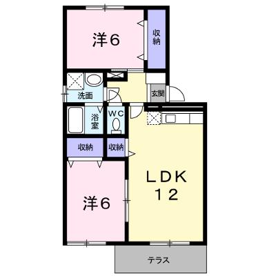 クレストール飯塚Ｂ 102【管理NO：1-004917202-01020】 ★家具家電は申し込み後に搬入します 2026年08月下旬入居可能の外観画像