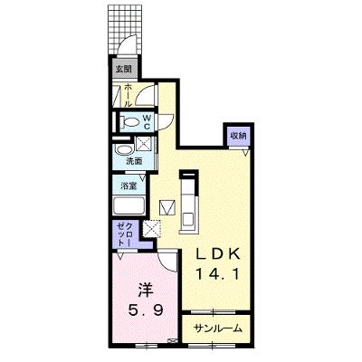 サンガーデン 103【管理NO：1-022367801-01030】 ★家具家電は申し込み後に搬入します★ ★2026年09月中旬入居可能★の外観画像