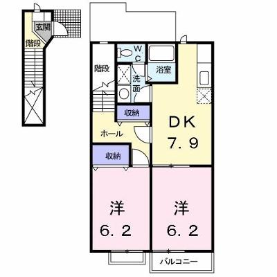 エクセルハイムⅤ 203【管理NO：1-007990102-02030】 ★家具家電は申し込み後に搬入します★ ★2026年09月中旬入居可能★の外観画像