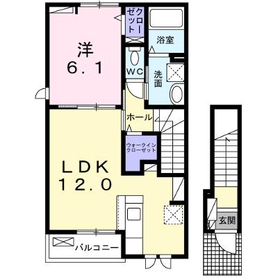 ガーデンハウス　リーベ　Ⅱ 201【管理NO：1-028435202-02010】 ★家具家電は申し込み後に搬入します★ ★2027年01月下旬入居可能★の外観画像