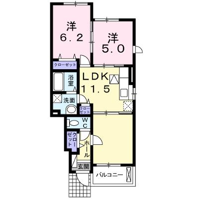 ユーハイムⅡ 105【管理NO：1-016479301-01050】 ★家具家電は申し込み後に搬入します 2026年09月上旬入居可能の外観画像