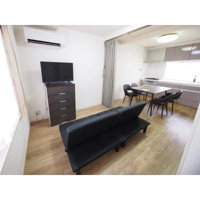 【新宿・新大久保】戸建マンスリー｜徒歩6分｜33.51㎡広々1DK｜新品家具・家電の内観画像