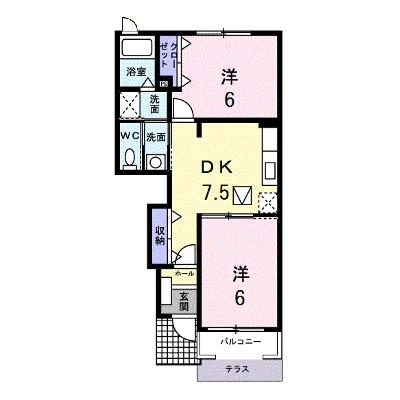 ヴィラージュⅣ 102【管理NO：1-013668801-01020】 ★家具家電は申し込み後に搬入します★ ★2026年09月中旬入居可能★の外観画像