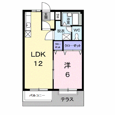エルディム川西 104【管理NO：1-002487201-01040】 ★家具家電は申し込み後に搬入します★の外観画像