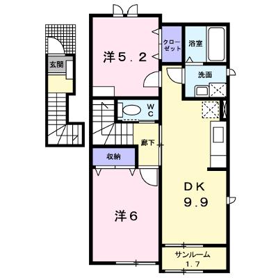 ウエストハウス　Ⅶ　Ｂ棟 201【管理NO：1-016751802-02010】 ★家具家電は申し込み後に搬入します★ ★2026年09月中旬入居可能★の外観画像