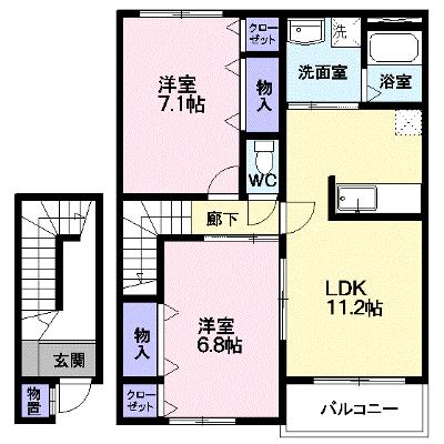 グレイスフル 203【管理NO：1-013705901-02030】 ★家具家電は申し込み後に搬入します★ ★2026年09月上旬入居可能★の外観画像