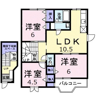 メープルアベニュー　Ｃ 202【管理NO：1-007386103-02020】 ★家具家電は申し込み後に搬入します★の外観画像