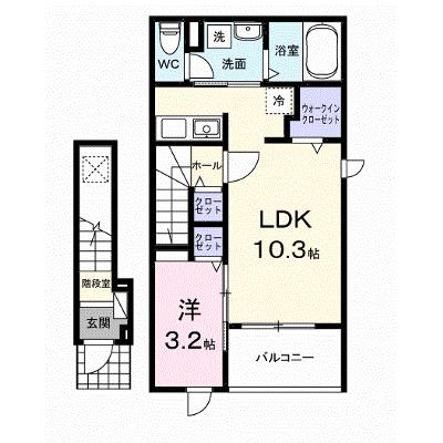 ヒカルサ佐久猿久保Ⅰ 204【管理NO：1-028003201-02040】 ★家具家電は申し込み後に搬入します 2026年09月上旬入居可能の外観画像