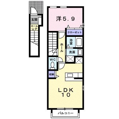 エスポワール．Ｙ 201【管理NO：1-014309201-02010】 ★家具家電は申し込み後に搬入します★ ★2026年09月中旬入居可能★の外観画像