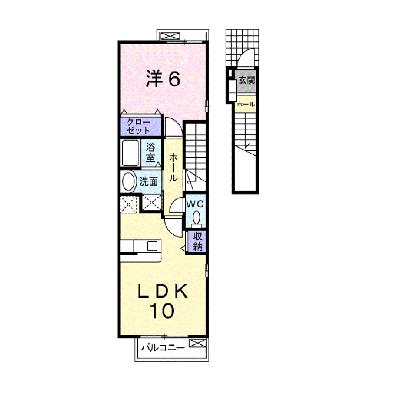 サングレイス 201【管理NO：1-016901101-02010】 ★家具家電は申し込み後に搬入します 2026年09月中旬入居可能の外観画像