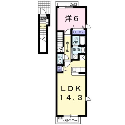ベル・リリーズⅠ 201【管理NO：1-015353901-02010】 ★家具家電は申し込み後に搬入します★ ★2026年09月中旬入居可能★の外観画像