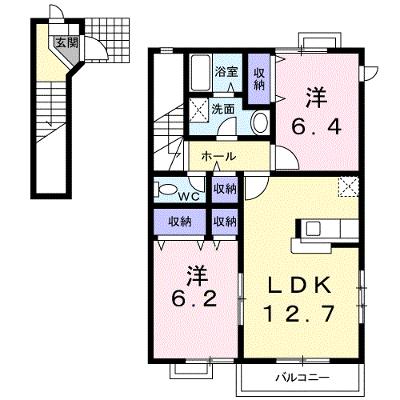 エントピアハイム 201【管理NO：1-009768901-02010】 ★家具家電は申し込み後に搬入しますの外観画像