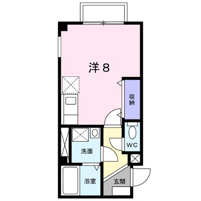 カーサ・サニー 201【管理NO：1-010598801-02010】 ★家具家電は申し込み後に搬入します★ ★2026年09月上旬入居可能★の外観画像