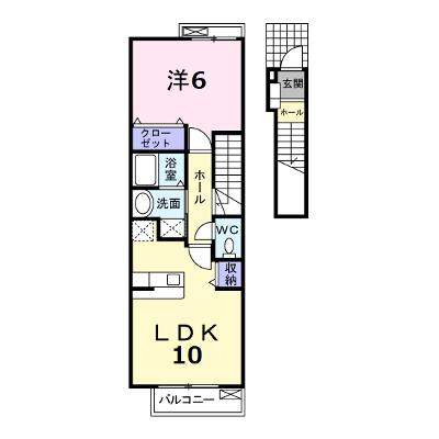 ヴォロンティエＡ棟 202【管理NO：1-014036101-02020】 ★家具家電は申し込み後に搬入します★ ★2026年09月中旬入居可能★の外観画像