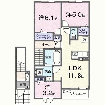 バンブー　ロン 203【管理NO：1-028392401-02030】 ★家具家電は申し込み後に搬入します★ ★2027年01月下旬入居可能★の外観画像