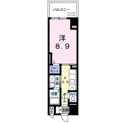 アヴリル 204【管理NO：1-014825901-02040】 ★家具家電は申し込み後に搬入します 2026年08月上旬入居可能の外観画像