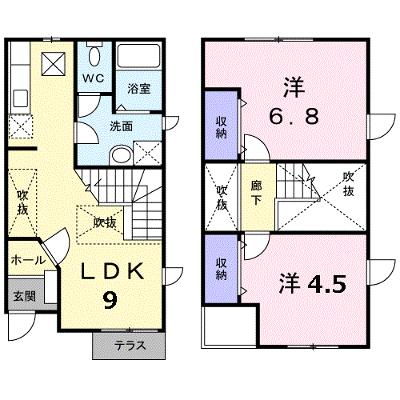 フロ－ラハイツ２ 102【管理NO：1-009584801-01020】 ★家具家電は申し込み後に搬入します 2026年09月中旬入居可能の外観画像