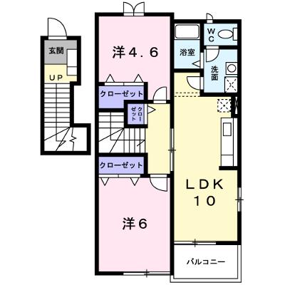 プリティーハウスⅡ 201【管理NO：1-012466601-02010】 ★家具家電は申し込み後に搬入します★の外観画像