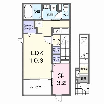 ボン　シャオンスⅡ 201【管理NO：1-027749302-02010】 ★家具家電は申し込み後に搬入します 2026年09月中旬入居可能の外観画像
