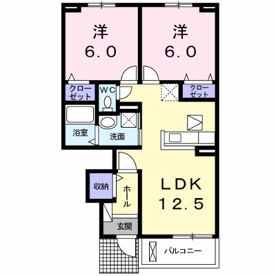 スペル　カーザ 102【管理NO：1-023806601-01020】 ★家具家電は申し込み後に搬入します★ ★2026年09月上旬入居可能★の外観画像