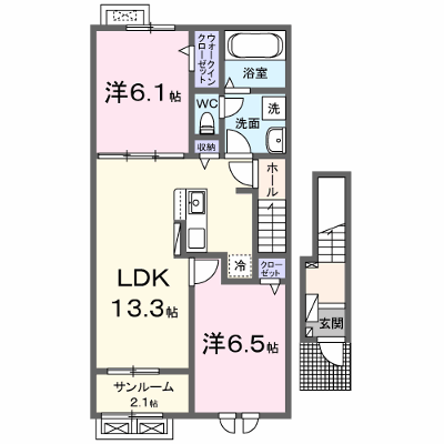スピアージャ　アン　フィーメＤ 202【管理NO：1-028454002-02020】 ★家具家電は申し込み後に搬入します★ ★2026年09月下旬入居可能★の外観画像