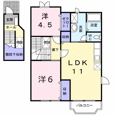 フラワーガーデン３ 201【管理NO：1-009524501-02010】 ★家具家電は申し込み後に搬入します★ ★2026年09月中旬入居可能★の外観画像