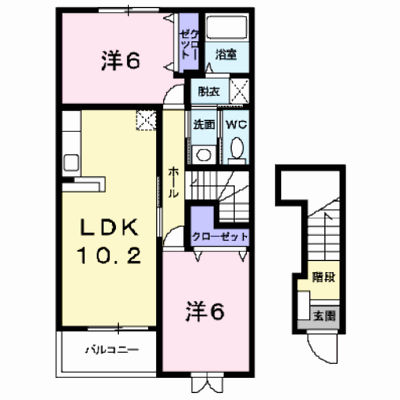 アルコバレーノⅠ 202【管理NO：1-012844801-02020】 ★家具家電は申し込み後に搬入します★ ★2026年08月下旬入居可能★の外観画像