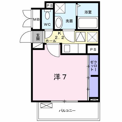 プリエールⅡ 102【管理NO：1-025948701-01020】 ★家具家電は申し込み後に搬入します★の外観画像