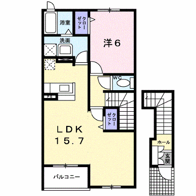 サンエミ　Ｂ 202【管理NO：1-016134302-02020】 ★家具家電は申し込み後に搬入します 2026年08月上旬入居可能の外観画像