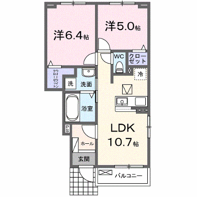 ディアマン・ノワールＢ 102【管理NO：1-028849602-01020】 ★家具家電は申し込み後に搬入します★ ★2026年12月上旬入居可能★の外観画像