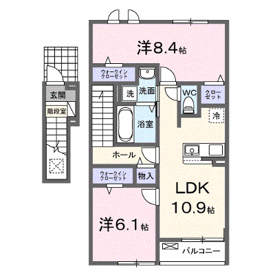 ディアマン・ノワールＡ 202【管理NO：1-028849601-02020】 ★家具家電は申し込み後に搬入します★ ★2026年12月上旬入居可能★の外観画像